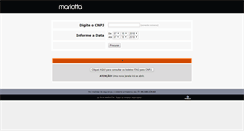 Desktop Screenshot of boleto.mariotta.com.br
